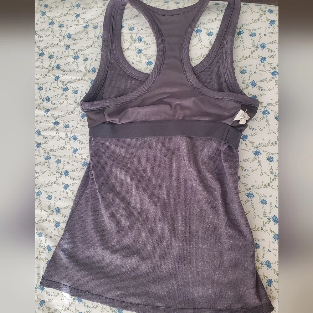 ALO Yoga Rib Support Tank Gray - Picture 4 of 7